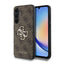 Guess 4G Big Metal Logo dėklas Samsung Galaxy A35 – rudas