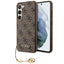Guess 4G Charms dėklas Samsung Galaxy A35 – rudas