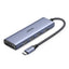 HUB Ugreen CM511 20956A 6in1 USB-C - HDMI / 3x USB-A 3.0 / SD/TF kortelių skaitytuvas - pilkas -- USB Hubs