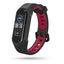 Tech-Protect Armor Strip, skirtas Xiaomi Mi Smart Band 5/6/6 NFC – juoda ir raudona -- Xiaomi Mi Smart Band 5