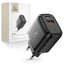 Tech-Protect C20W įkroviklis USB-C PD 20W / USB-A QC 3.0 - juodas -- Cell phone chargers
