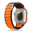 Tech-Protect Nylon Pro dirželis, skirtas Apple Watch 4/5/6/7/8/9/SE/Ultra 1/2 (42/44/45/49 mm) – juodas ir oranžinis --...