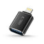 Tech-Protect UltraBoost Lightning (vyriškas) / USB-A (moteriškas) OTG adapteris – juodas -- USB Adapters