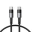 Tech-Protect UltraBoost USB-C / USB-C PD laidas 60W 3A 0.25m - pilkas -- Cell phone cables