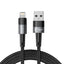 Tech-Protect UltraBoost Lightning / Lightning laidas 12W 2.4A 2m - pilkas -- Cell phone cables