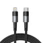 Tech-Protect UltraBoost Lightning / USB-C PD 20W 3A laidas 2m - pilkas -- Cell phone cables