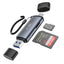 Tech-Protect UltraBoost SD/micro SD kortelės skaitytuvas su USB-C/USB-A jungtimis - pilka -- Memory Card Readers