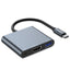 HUB Tech-Protect V1 3in1 USB-C - USB-A 3.0 / USB-C PD 100W / HDMI 4K 30Hz - pilkas -- USB Hubs