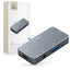 HUB Tech-Protect V6 4in1 USB-C - USB-A 3.0 / USB-C PD100W / HDMI / mini jack 3.5mm - pilkas -- USB Hubs