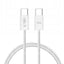 Tech-Protect UltraBoost Classic USB-C / USB-C PD laidas 60W 3A 1m - baltas -- Cell phone cables