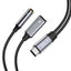 Tech-Protect UltraBoost USB-C (male) PD 60W 6A / mini jack 3.5mm (female) - USB-C (female) - juodas -- Cell phone cables