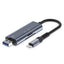 Tech-Protect UltraBoost SD/micro SD kortelės skaitytuvas su Lightning/USB-A jungimis - pilka -- Memory Card Readers