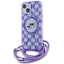 Karl Lagerfeld MagSafe dėklas su dirželiu iPhone 15/14/13 – violetinis