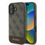 Guess 4G Bottom Stripe dėklas iPhone 16 – rudas
