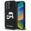 Karl Lagerfeld silikoninis MagSafe dėklas iPhone 16 Pro – juodas -- iPhone 16 Pro