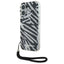 Karl Lagerfeld Zebra dėklas su virvute iPhone 16 – juodas
