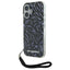 Karl Lagerfeld Zebra With Cord dėklas iPhone 16 – violetinis