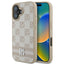 DKNY Checkered Pattern dėklas iPhone 16 – rožinis