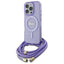 Guess Crossbody MagSafe dėklas iPhone 16 Pro Max – violetinis