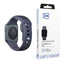 3mk silikoninis laikrodžio dirželis, skirtas Apple Watch 42/44/45/49 mm – pilka