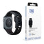 3mk silicone watch strap skirtas Apple Watch 42 / 44 / 45 / 49 mm - black