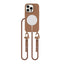 Tech-Protect MagNecklace MagSafe dėklas iPhone 15 Pro – rudas (su virvele) -- iPhone 15 Pro