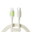 Joyroom S-A53 30W USB-C - Lightning laidas su fluorescenciniu antgaliu 2m - smėlinis