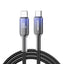 Joyroom S-A42 Crystal-Clear Series 30W USB-C - Lightning laidas 1.2m - juodas