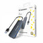 USB-A Hub Wozinsky WHS080YSS 4 x USB-A 3.0 su atskirais jungikliais, aliuminis, su 30 cm kabeliu - pilkas -- USB Hubs