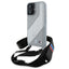 BMW M Edition Carbon Stripe & Strap dėklas iPhone 16 – pilkas