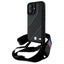 BMW M Edition Carbon Stripe & Strap dėklas iPhone 16 – juodas