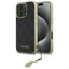 Guess 4G Charms Collection dėklas iPhone 16 Pro – juodas