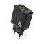 Dudao A26T GaN 25W USB-A, USB-C įkroviklis - juodas
