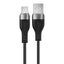 Acefast C11-04 USB-A - USB-C 3A laidas 1.2m magnetinis pintas - juodas