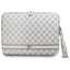 DKNY Sleeve Checkered Pattern Printed Stripes 14" nešiojamojo kompiuterio dėklas - smėlio spalvos -- Laptop Bags