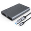 Orico AM2C3-2N dviguba diskų dėklas dviem diskais: M.2 SATA ir NVME USB-C 3.2 10Gb/s - Pilka -- Hard Drive Adapters