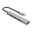Orico AH-13 USB-C Hub Doko Stotele 1x USB-A 3.0 + 3x USB-A 2.0 - Pilka -- USB Hubs