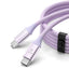 Orico CDX Laidas USB-C - USB-C 100W 5A Power Delivery 1m violetinis