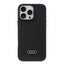 Audi silikoninis dėklas iPhone 16 Pro Max – juodas