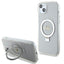 Guess MagSafe dėklas su žiedu iPhone 15/14 Plus – skaidrus