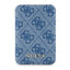 Guess indukcinė išorinė baterija 15W GUPB5FP4EMGB 5000mAh mėlynas/mėlynas 4G Leather Metal Logo MagSafe