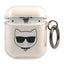Karl Lagerfeld blizgus AirPods 1/2 dėklas – auksinis