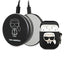 Karl Lagerfeld Ikonik dėklas AirPods + išorinė baterija - juodas