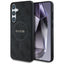 Guess Leather 4G Colored Ring Classic Logo MagSafe Samsung Galaxy S25 dėklas juodas -- Samsung Galaxy S25
