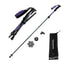 Qunature Šiaurės žygių trekinginė lazda Aliuminis 110 - 130 cm 1 vnt. - Violetinė -- Cycling Accessories