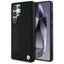 BMW Leather Big Wordmark dėklas, skirtas Samsung Galaxy S25 Ultra – juodas -- Samsung Galaxy S25 Ultra