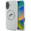 Karl Lagerfeld Silicone Double Heads & Circle MagSafe dėklas iPhone 16 – smėlio -- iPhone 16