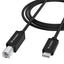 Wozinsky WKDDY2S Laidas USB-B - USB-C 2m juodas