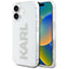 Karl Lagerfeld skaidrus dėklas iPhone 16 – su cirkoniais -- iPhone 16