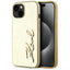 Karl Lagerfeld dėklas iPhone 15 – auksinis